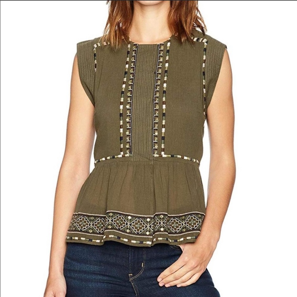 French Connection Embroidered Top
